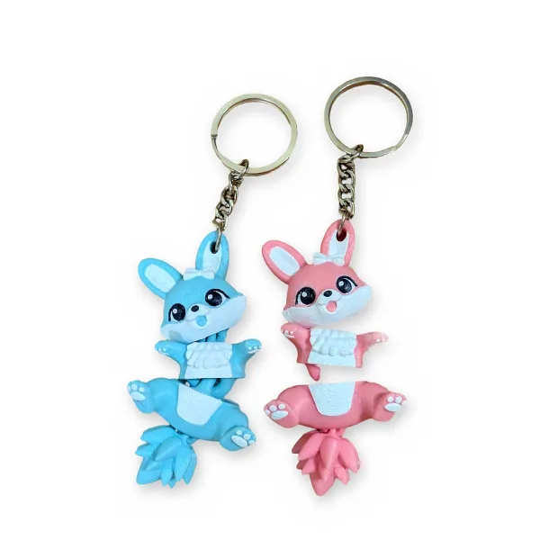 Flexi Bunny Keychains