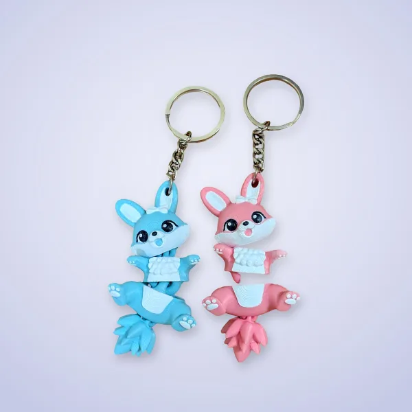 Flexi Bunny Keychains